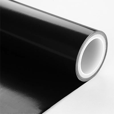 Antistatic rating PTFE coated fiberglass black fabric