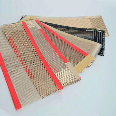 PTFE open mesh conveyor belt with PTFE film edge