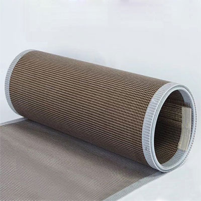 PTFE open mesh conveyor belt with bull onse joint
