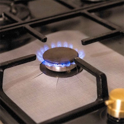 Non-Stick Silver Gas Hob Protectors