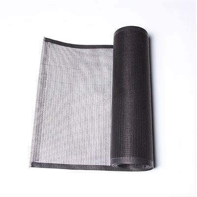 PTFE black open mesh conveyor belt