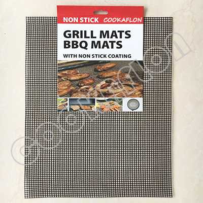 PTFE Teflon Non-Stick Black Mesh Grill Mat