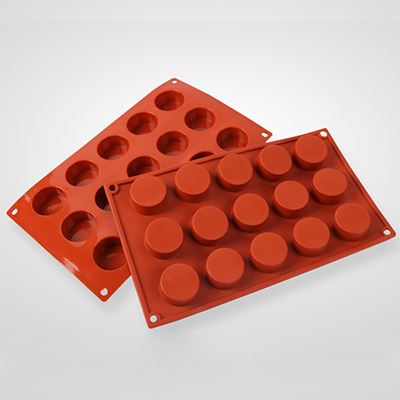 15 Holes non-stick round Silicone Cake Mold